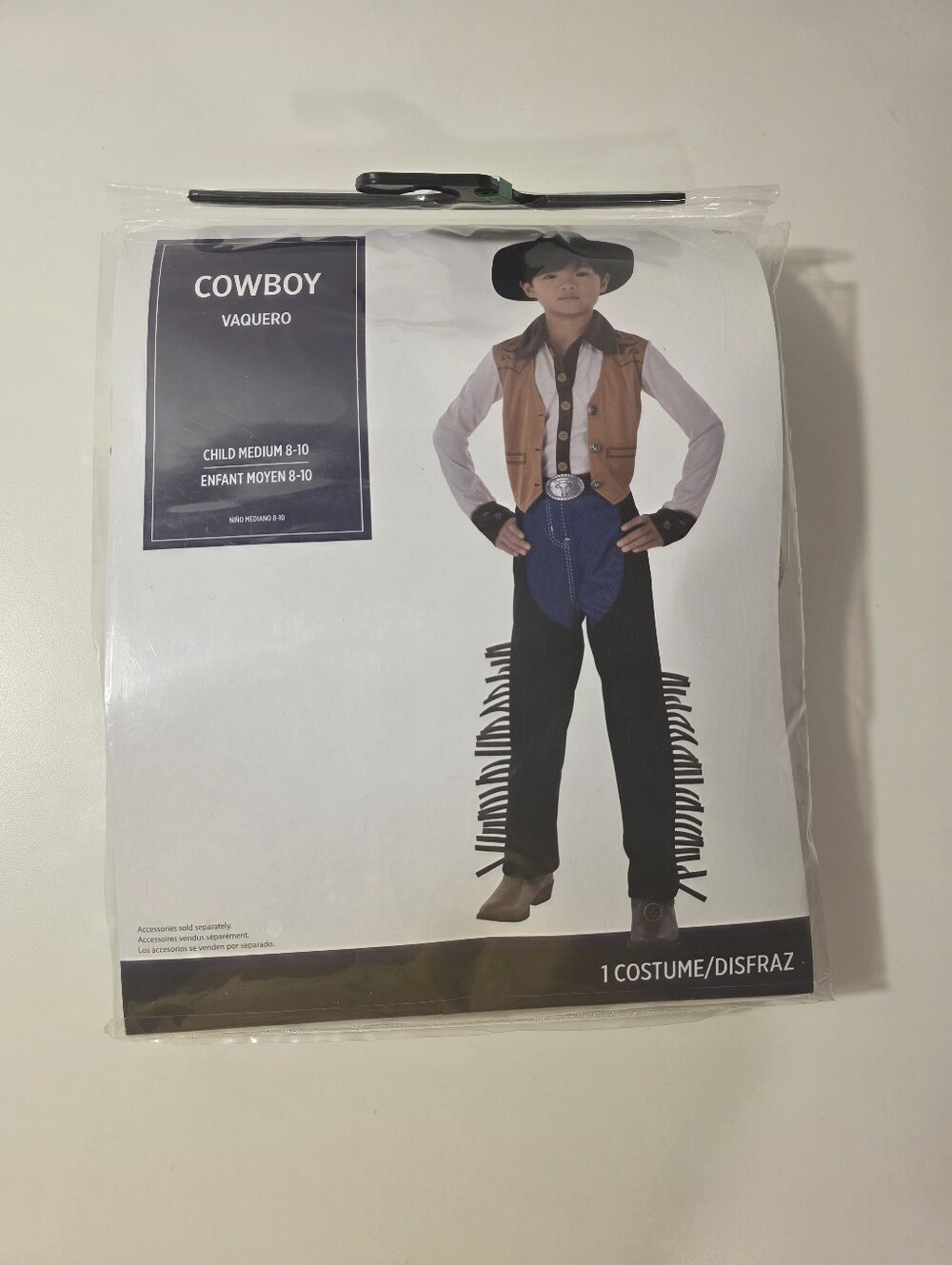 SEE DETAILS - Amscan Cowboy Outfit Medium (8-10) - Top/Pant